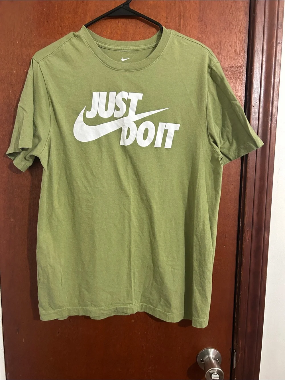 Nike Olive Green 'Just Do It' Short Sleeve Tee